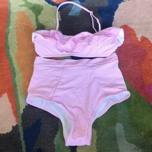 Pink Striped Bikini